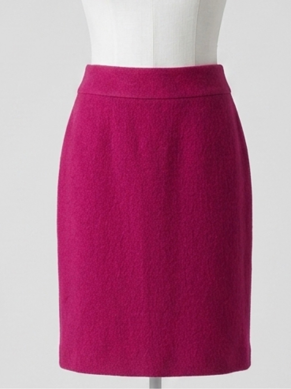 Banana Republic Fuchsia Wool Blend Pencil Skirt SZ 4 Career Office Preppy Spring